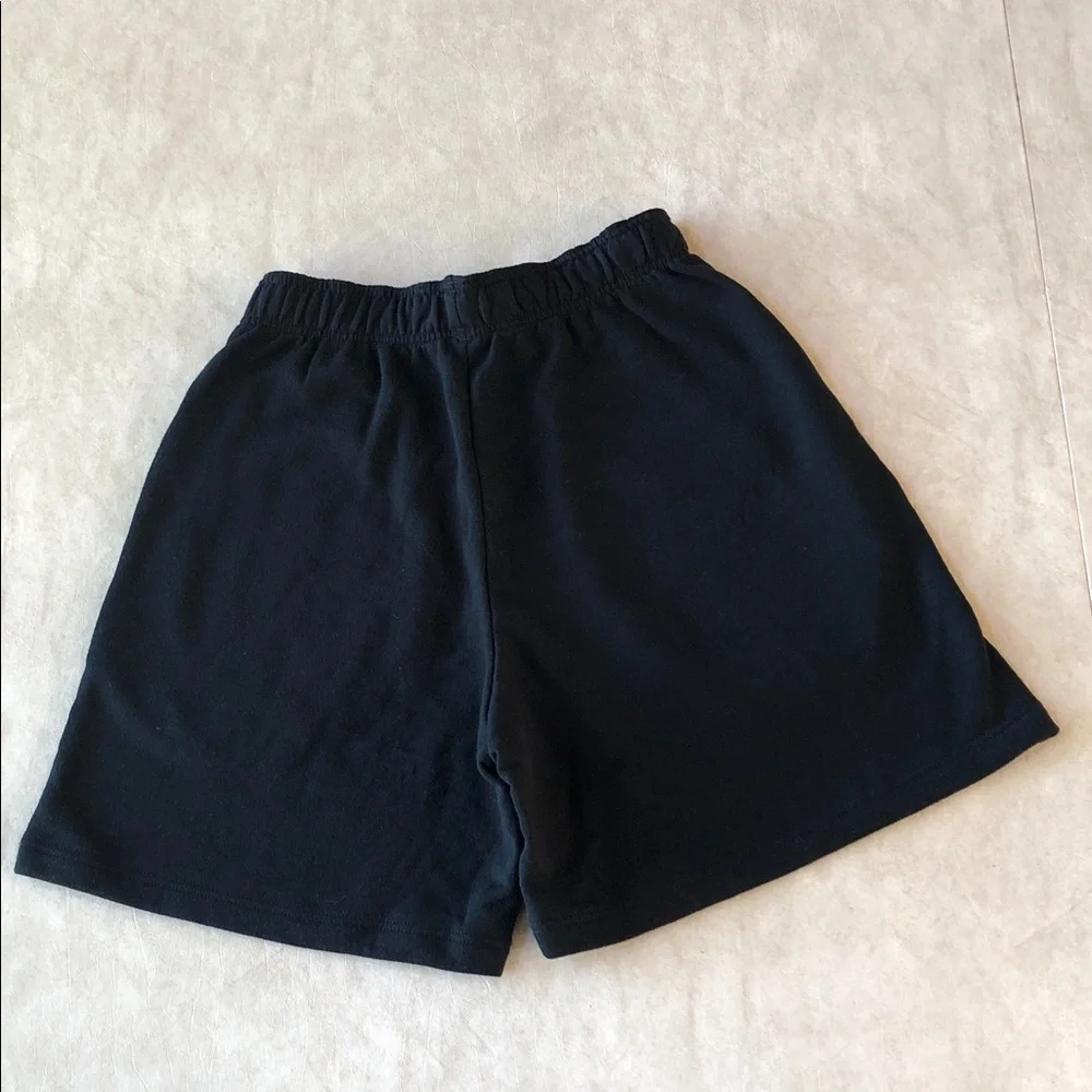 Hanna Andersson Unisex 100% Cotton Elastic Waist Sweater Shorts Black Size XS